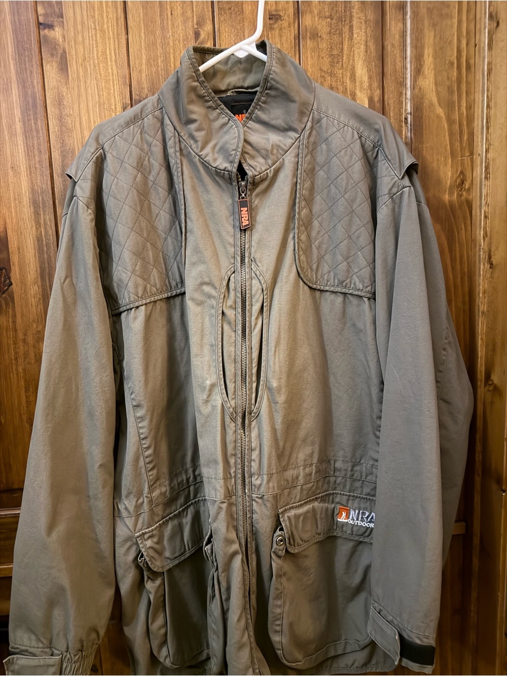 NRA Outdoors Uninsulated Range Coat Size X-Large Stone Color